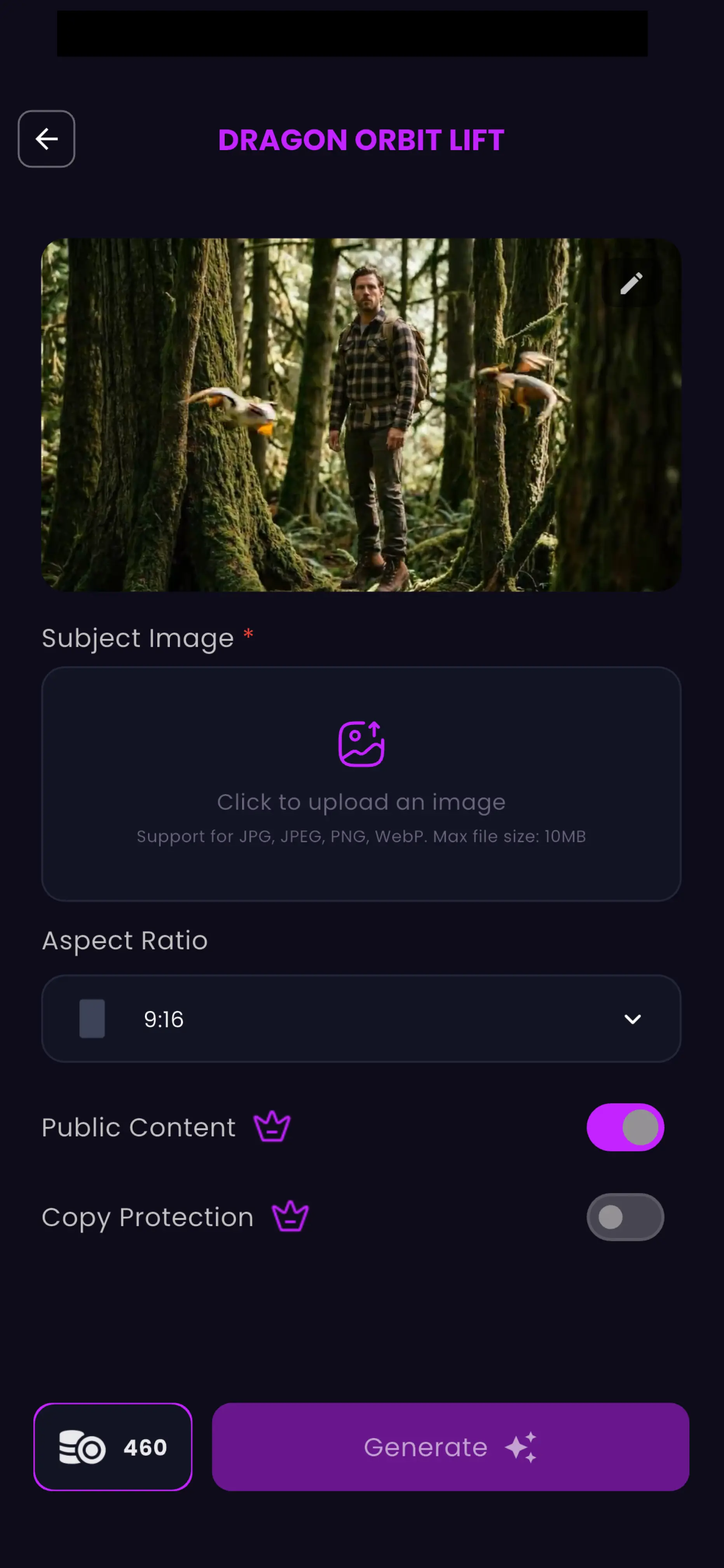 Pixara AI App - Settings