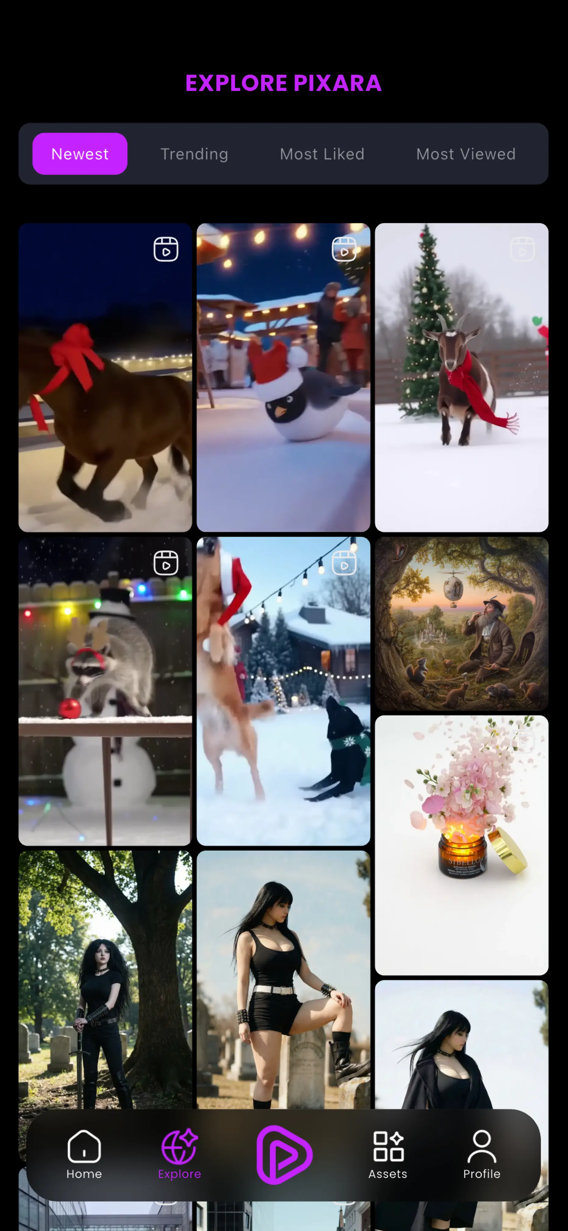 Pixara AI App - Profile