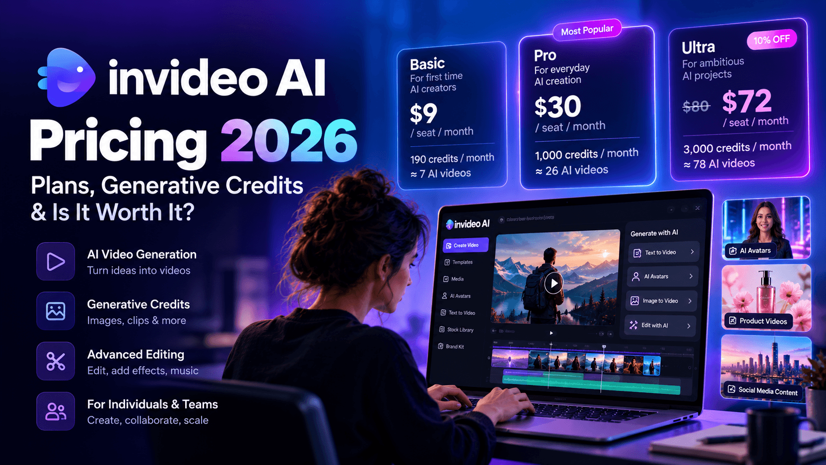 InVideo AI Pricing 2026: Plans, Generative Credits & Is It Worth It?